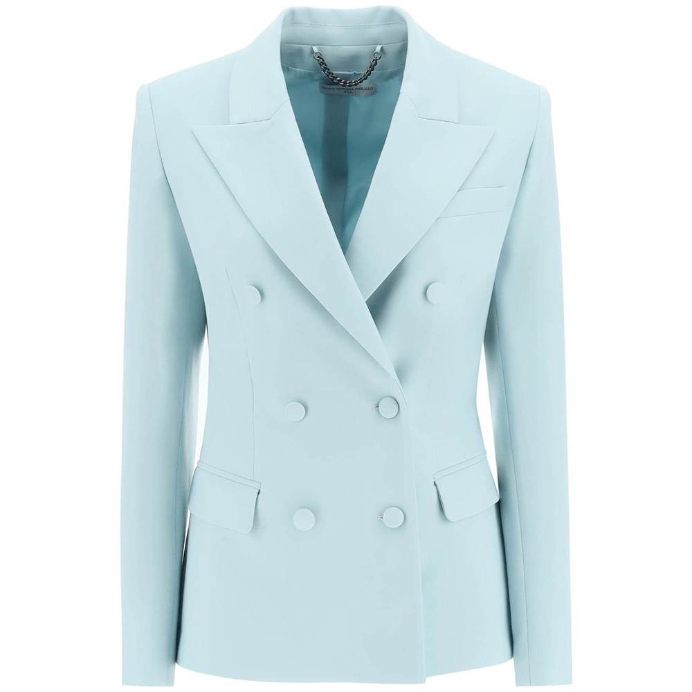 Mvp wardrobe double-breasted waisted jacket